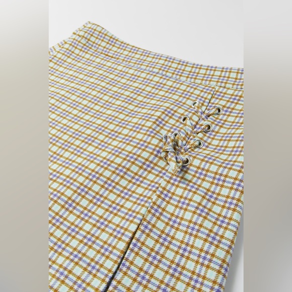 NWT Zara 11-12Y pleated tied plaid skirt - Picture 3 of 3